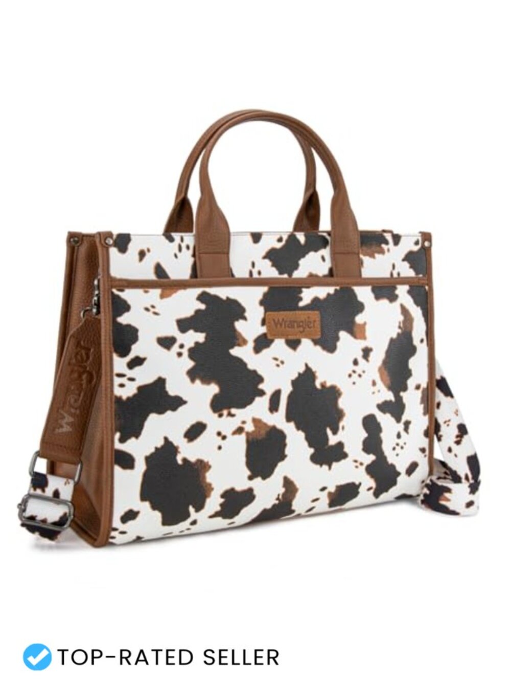 Waterproof Faux Leather Laptop Tote Bag for Women 15.6 Inch Vintage Work